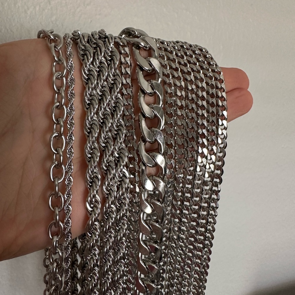 Stainless Steel Rope/Cuban/Link Chains || Entire Unit